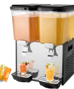 VEVOR Commercial Cold Beverage Dispenser with 2 x 18L (4.75 Gallon) Tanks