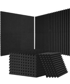 VEVOR akustisko putu paneļi 52 iepakojumā - skaņas izolācijas putu ķīlis 30kg/m³ blīvuma studijai