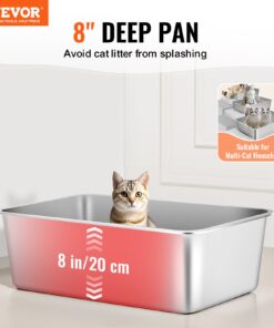 60 cm (23,6 collas) ietilpīgs dizains ar 20 cm (7,87 collas) augstām sienām