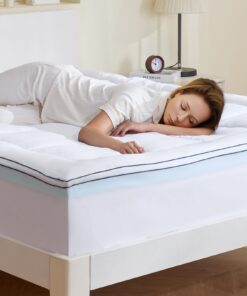 VEVOR Queen Memory Foam Mattress Topper with Cooling Gel