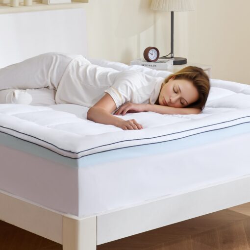 VEVOR Queen Memory Foam Mattress Topper with Cooling Gel