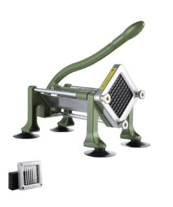 VEVOR Stainless Steel French Fry Cutter with 9.5mm (3/8 inch) Blade for Potatoes and Vegetables