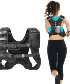 VEVOR 7kg (16lb) Adjustable Weighted Vest with Dual Storage for Men and Women - Neoprene Material