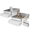 VEVOR Stainless Steel Cat Litter Box Set