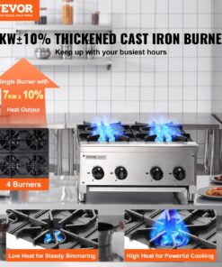 536 BTU) Nerūsējošā tērauda galda virsma dabasgāzei un propānam