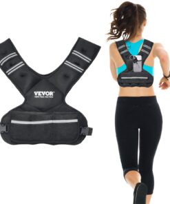 VEVOR Adjustable Weighted Vest 9-14.5 kg (20-32 lbs) for Men and Women - Strength Training and Running