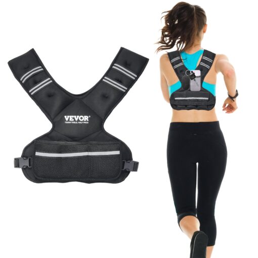 VEVOR Adjustable Weighted Vest 9 145 kg 20 32 lbs for Men and Women Strength Training and Running