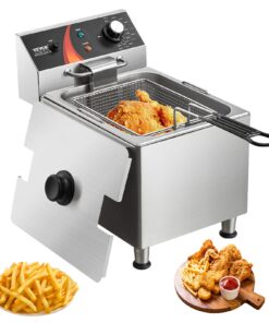 VEVOR 3100W Commercial Stainless Steel Electric Deep Fryer with Temperature Control