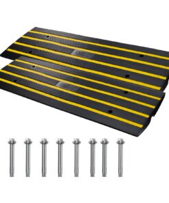 VEVOR 2-Pack Rubber Curb Ramp with 6.5 cm (2.6 inch) Rise