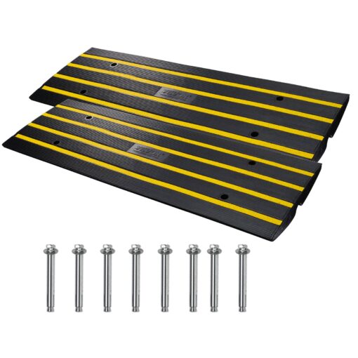 VEVOR 2 Pack Rubber Curb Ramp with 65 cm 26 inch Rise