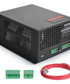 VEVOR 100W CO2 Laser Power Supply for Engravers and Cutters with Fast Cooling and Safety Features - Compatible with Multiple Brands