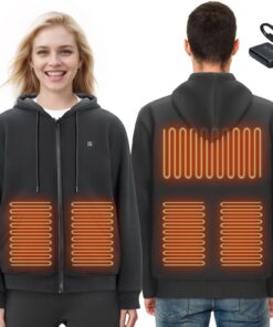 VEVOR Heated Hoodie Sweatshirt Unisex with 8000mAh Battery