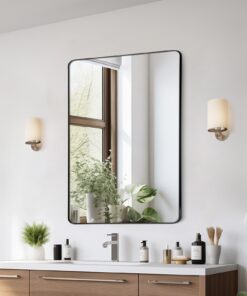 VEVOR Square Wall Mounted Mirror 61cm x 91cm (24