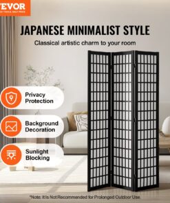 119 cm (47 collu) koka privātuma ekrāns universālai telpu norobežošanai