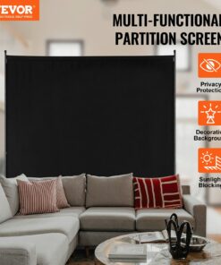 Melna auduma privātuma aizslietnis birojam un guļamistabai