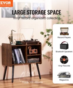 2 līmeņu Vinilplašu statīvs ar 3 skapjiem vinila uzglabāšanai