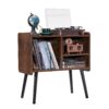 VEVOR Wooden Record Player Stand with Adjustable Shelves