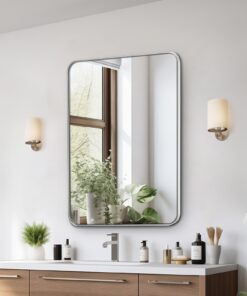 VEVOR 56 x 76 cm Wall Mounted Mirror with Aluminum Alloy Frame