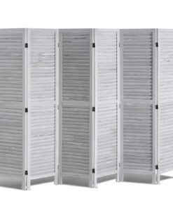 VEVOR European Classic Wooden Room Divider - 6 Panel Privacy Screen