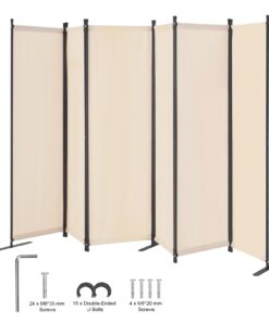 VEVOR 6-Panel Fabric Room Divider Privacy Screen