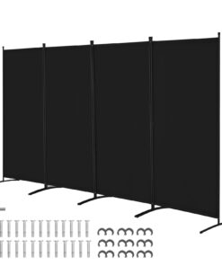 VEVOR 4-Panel Room Divider with Waterproof Oxford Fabric