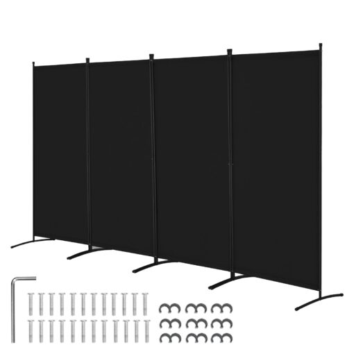 VEVOR 4 Panel Room Divider with Waterproof Oxford Fabric