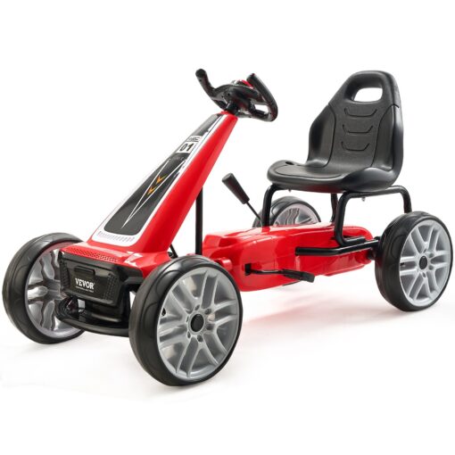 VEVOR Kids Pedal Go Kart with Adjustable Seat and Hand Brake