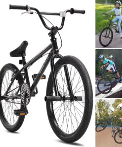 VEVOR 24 collu (61 cm) BMX Freestyle velosipēds iesācējiem ar Hi-Ten tērauda rāmi un 24x2.3 collu (61x5.8 cm) riepām