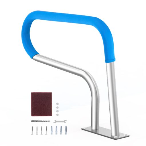 VEVOR Stainless Steel Pool Handrail with Base Plate for Spas
