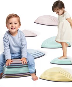 VEVOR Kids Balance Stepping Stones Sensorā šķēršļu josla