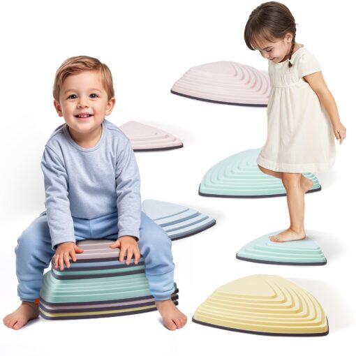 VEVOR Kids Balance Stepping Stones Sensorā šķēršļu josla
