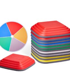 VEVOR 10 gab. neslīdošs bērnu līdzsvara pakāpienu akmens Sensorā šķēršļu trase