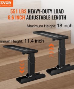 756,9 mm x 289,5-457,2 mm (29,8 collas x 11,4-18 collas) Atbalsta virsma