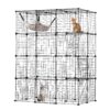 VEVOR Extra Large 4 Tier Metal Cat Cage 104 x 71 x 140 cm 41 x 28 x 55 in with Hammock for Indoor and Outdoor Use