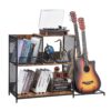 VEVOR 3 Tier Metal Turntable Stand with Guitar Storage