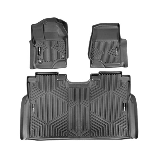 VEVOR 3 Piece Automotive Floor Mats for Ford F 150F150 Lightning 2015 2024 Durable TPE Material