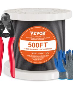VEVOR T316 Stainless Steel Cable 3.18 mm (1/8