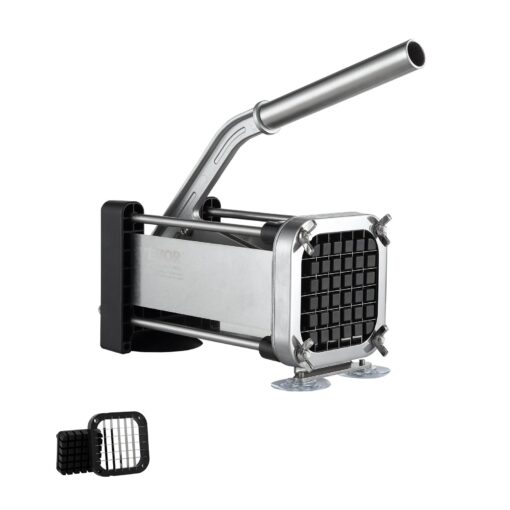 VEVOR Stainless Steel French Fry Cutter and Vegetable Slicer with 12 Inch 127 cm Blade