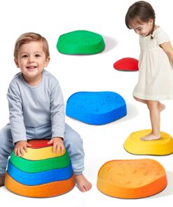 VEVOR 5 gabalu bērnu sensoro līdzsvara pakāpienu komplekts