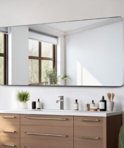 VEVOR 81x183 cm (32x72 in) Wall Mounted Mirror with Aluminum Alloy Frame - Shatter-Resistant Tempered Glass & Corrosion-Resistant Coating