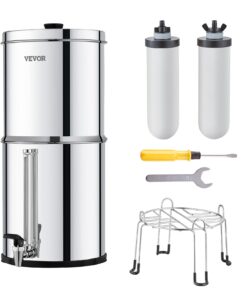 VEVOR Stainless Steel Gravity-Fed Water Filter System