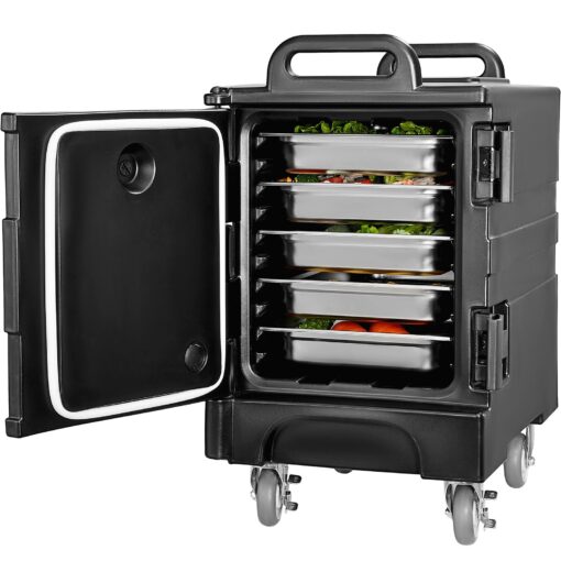VEVOR Stackable Insulated Food Pan Carrier with Wheels