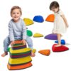 12 Piece Kids Sensory Balance Stepping Stones Set