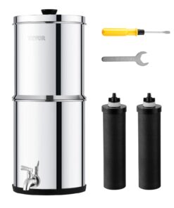 VEVOR gravitācijas ūdens filtra sistēma ar nerūsējošā tērauda galdiņu