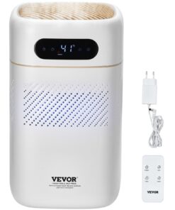 VEVOR 5L (1.32 Gallon) Whisper-Quiet Evaporative Humidifier with Nano Fog-Free Technology and Silver Ion Filtration for Large Rooms up to 50m² (538.2 sq.ft)