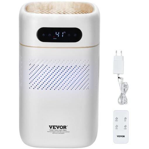 VEVOR 5L 132 Gallon Whisper Quiet Evaporative Humidifier with Nano Fog Free Technology and Silver Ion Filtration for Large Rooms up to 50m² 5382 sqft