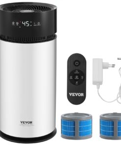 VEVOR 5L (1.32 Gallons) Mist-Free Evaporative Humidifier and Air Purifier with 1076.4 sq.ft Coverage
