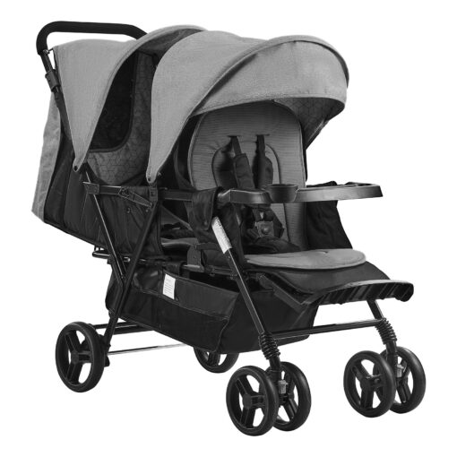 VEVOR Lightweight Foldable Double Stroller for Twins