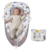 VEVOR Baby Lounger with Headrest and Double Sided Design