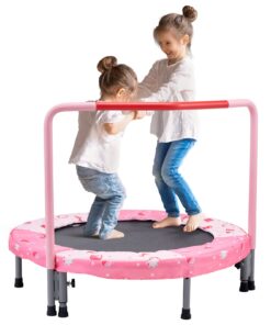 VEVOR 91 cm (36 inch) Foldable Kids Trampoline with Reinforced Legs and Fun Patterns for Indoor and Outdoor Use